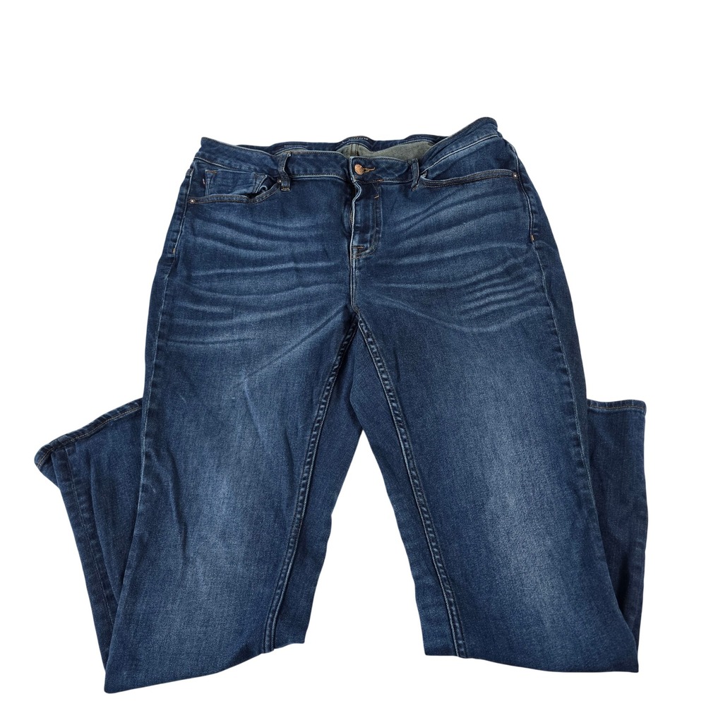 Vigoss Marley Straight Leg Jeans Dark Wash Mid Rise Blue Denim W18 L31 14272